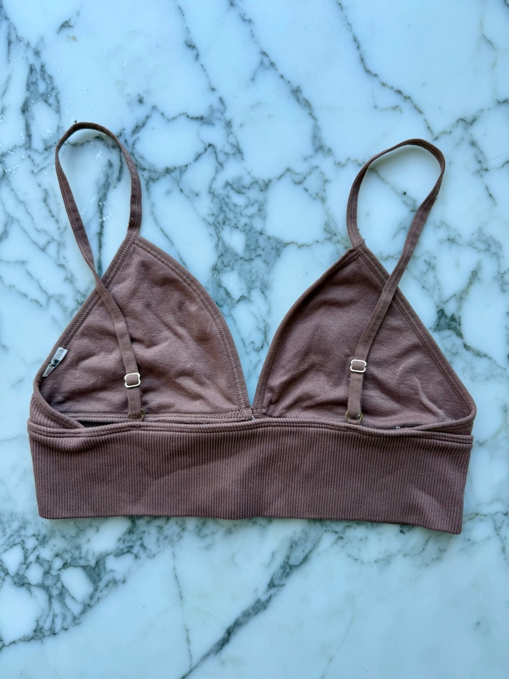 A&F Everyday Ribbed Bralette - Muave - Picture 2 of 3
